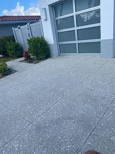 Driveway Shellbroadcast Concrete